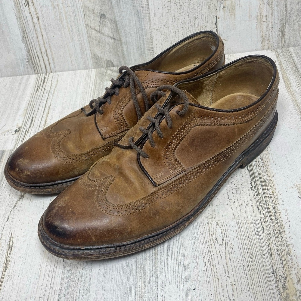 Frye Leather Wingtip Oxford Lace Up Shoes size‎ 10.5D Business Brown